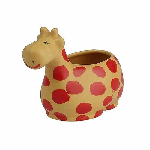 Ceramic Giraffe Shaped Planters (Set of 2)