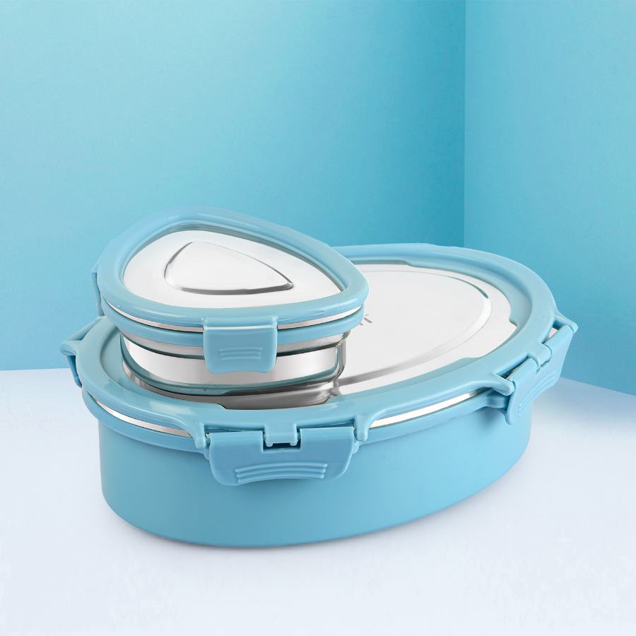 Cello Stainless Oval Insulated Lunch Box