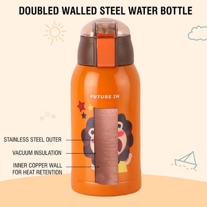 Cello Hot & Cold Stainless Steel Kids Water Bottle, 500 ml