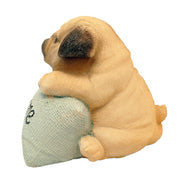 Cute Pug Welcome Figurine