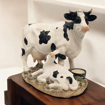 Cute Cow and Calf Figurine