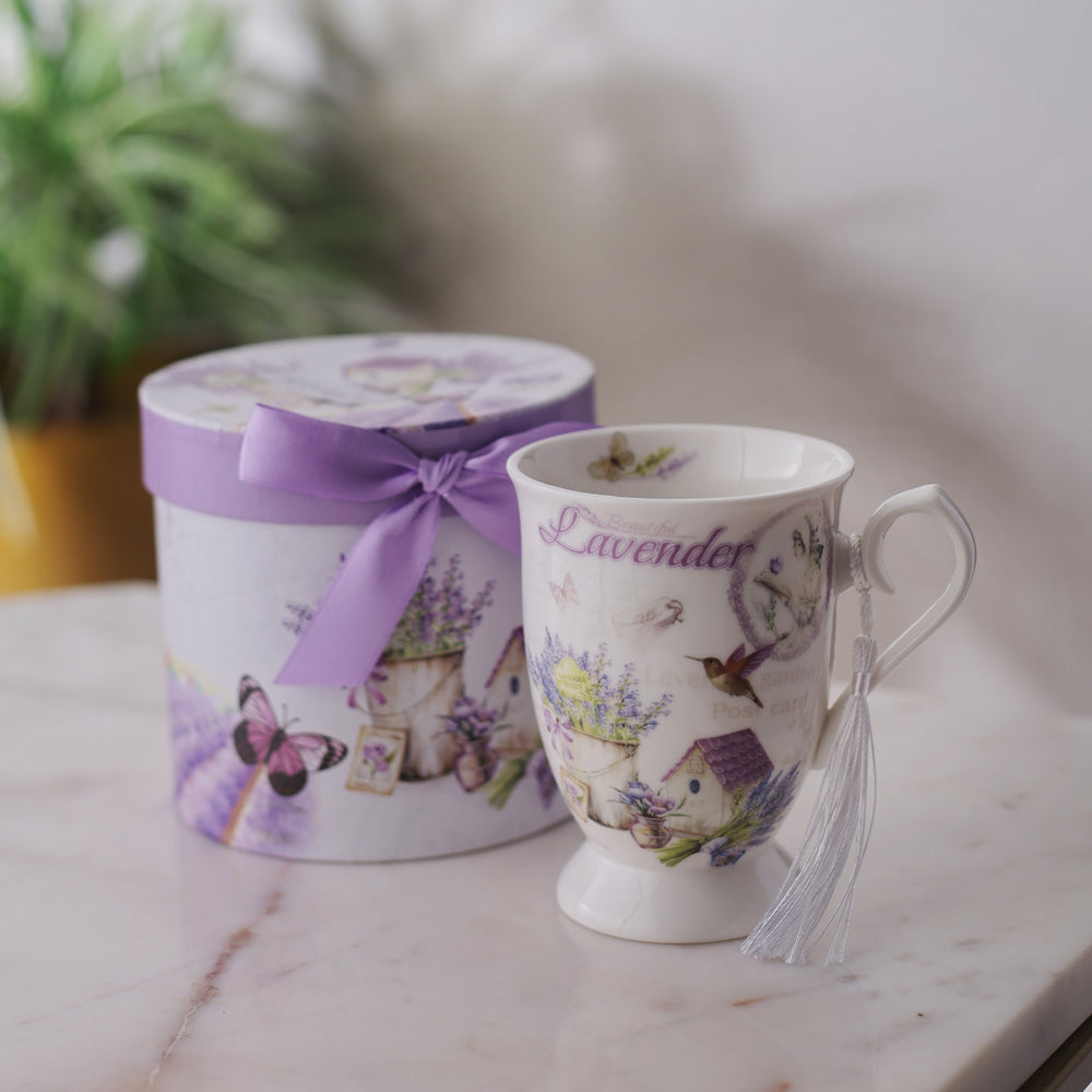 Vintage Country Lavender Teacup