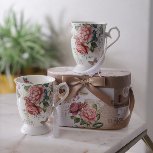 Rosy Sip Mug (Set of 2)