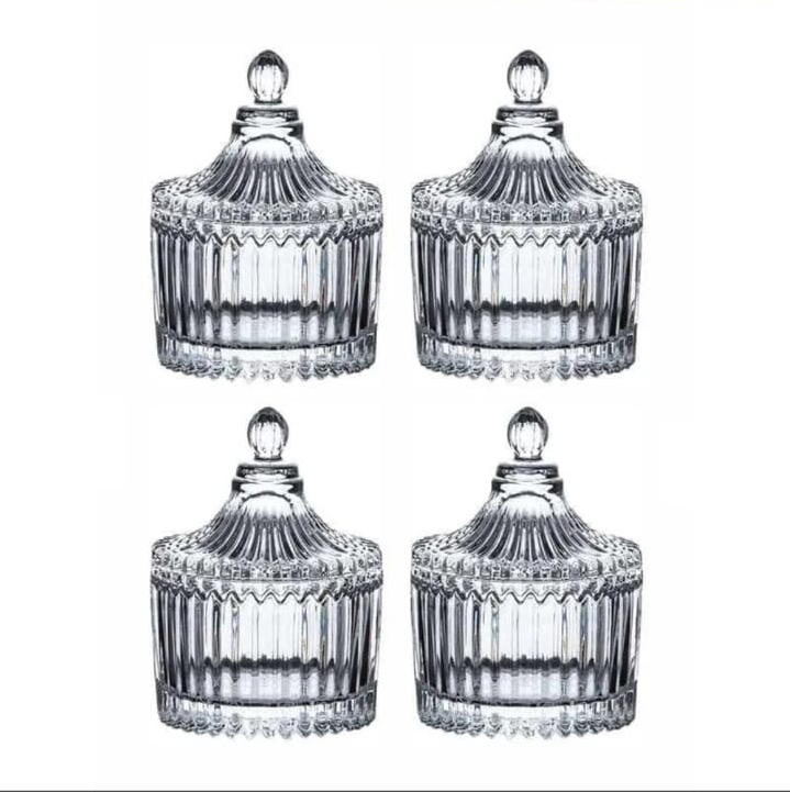 Trinkets Glass Storage Jar - Set of Four