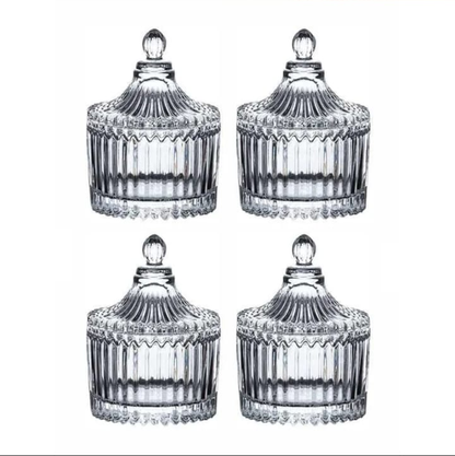 Trinkets Glass Storage Jar - Set of Four