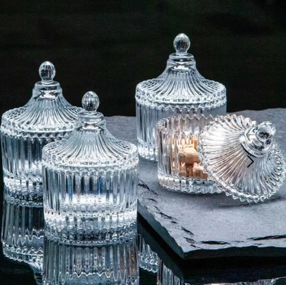 Trinkets Glass Storage Jar - Set of Four