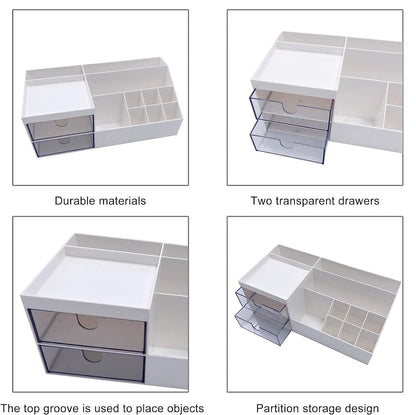 Desk Storage / Organizer with Cute Stickers (for decoration)