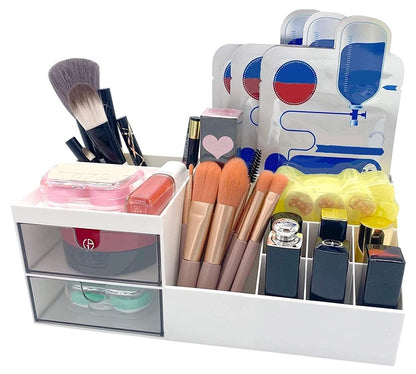 Desk Storage / Organizer with Cute Stickers (for decoration)