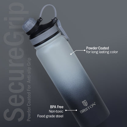 Galaxy Hot & Cold Stainless Steel Insulated Water Bottle, 800ml (Black)