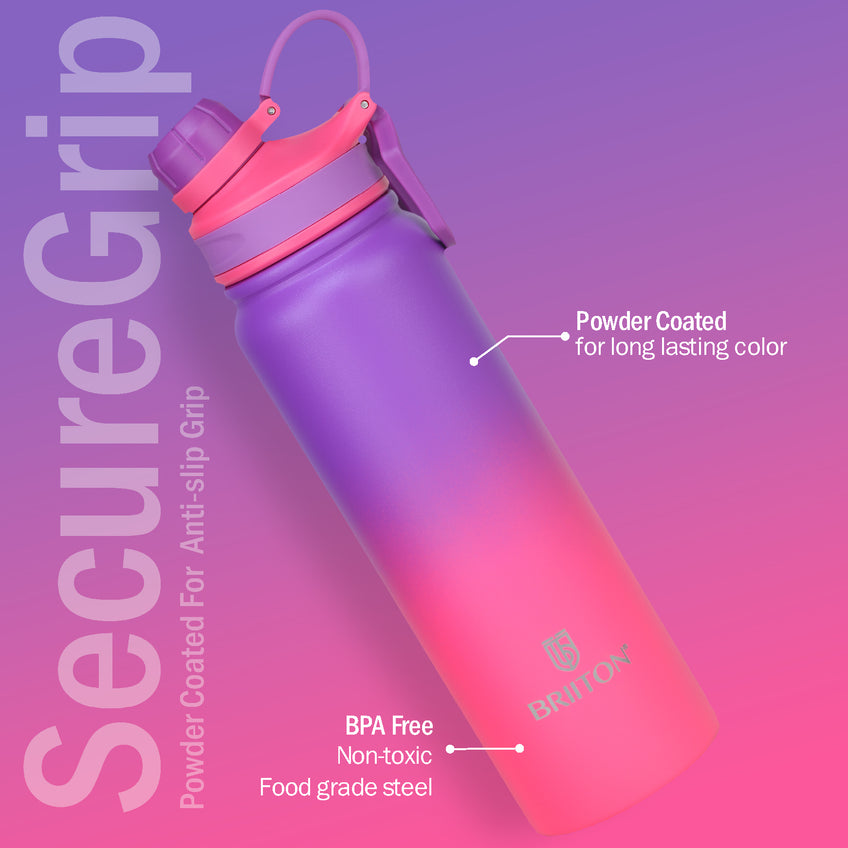 Galaxy Hot & Cold Stainless Steel Insulated Water Bottle, 800ml (Pink)