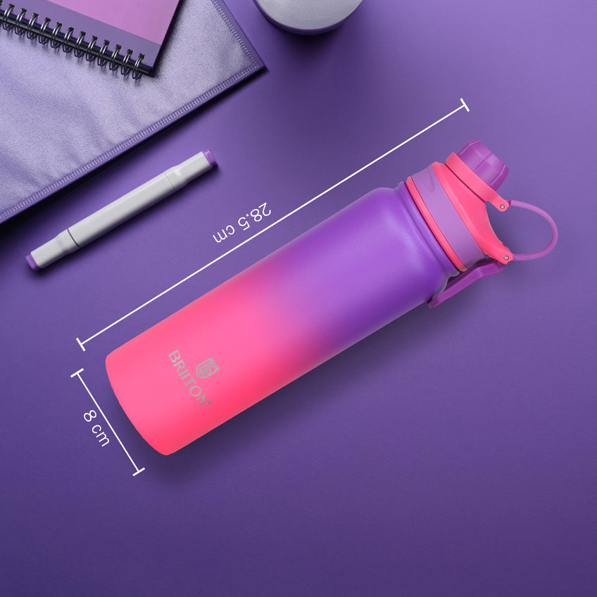 Galaxy Hot & Cold Stainless Steel Insulated Water Bottle, 800ml (Pink)