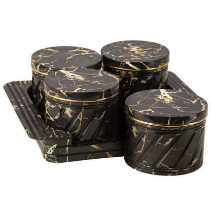 Italian Containers (Black) - Set of 4