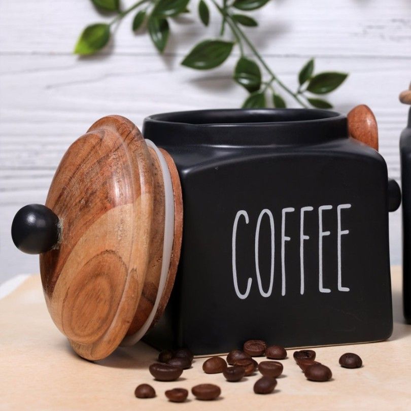 Mesmerising Matte Black Coffee Storage jar (Copy)