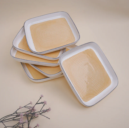 Snack Plate (Square) - Set of 6