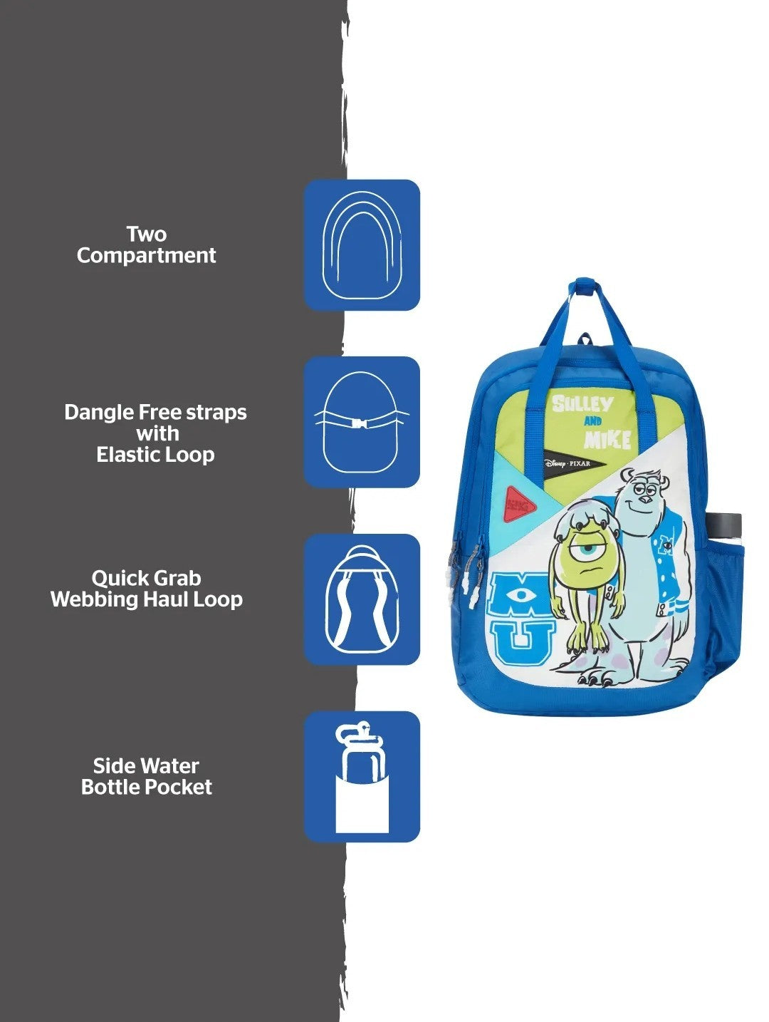 Wiki Champ 3 Monster Blue Backpack