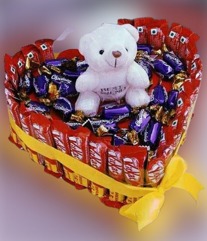 Assorted Chocolates with Teddy Bear - Gift Hamper