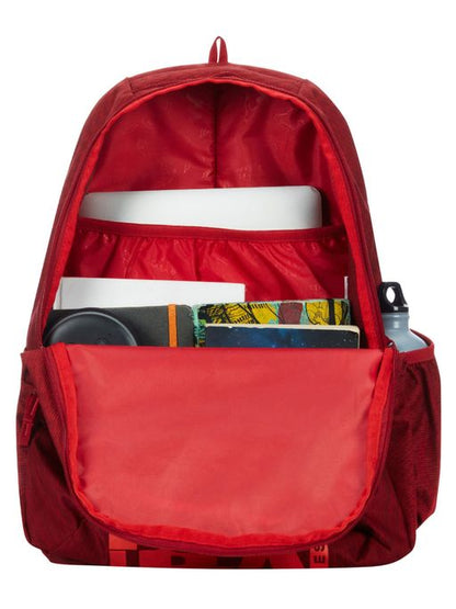 Wiki Blaze Light Red Backpack with Rain Cover