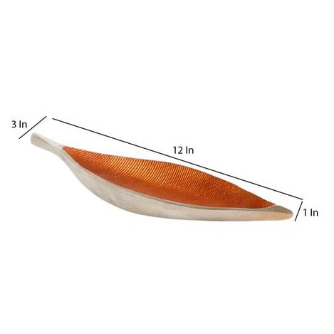 Long Leaf Aluminum Platter